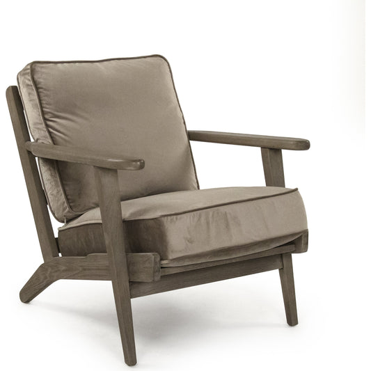 001 SR-900068 | Additional Silo | Arizona Club Chair by Zentique in brown velvet and beech, polyester velvet. Made from beech, polyester velvet in a modern style.