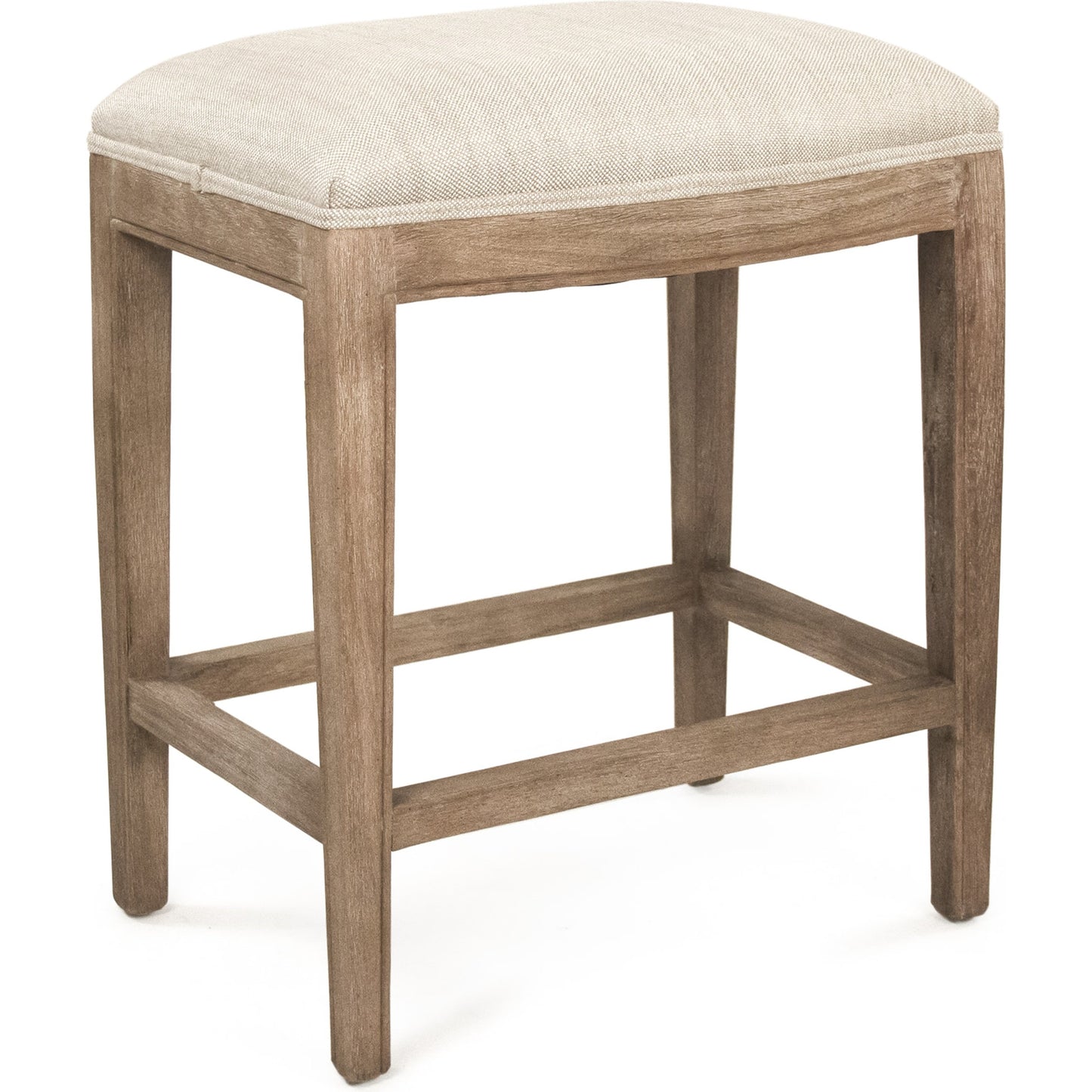 000 SR-900111 | Primary Silo | Cora Counter Stool by Zentique in oatmeal and limed gray oak. Made from limed grey oak in a transitional style.