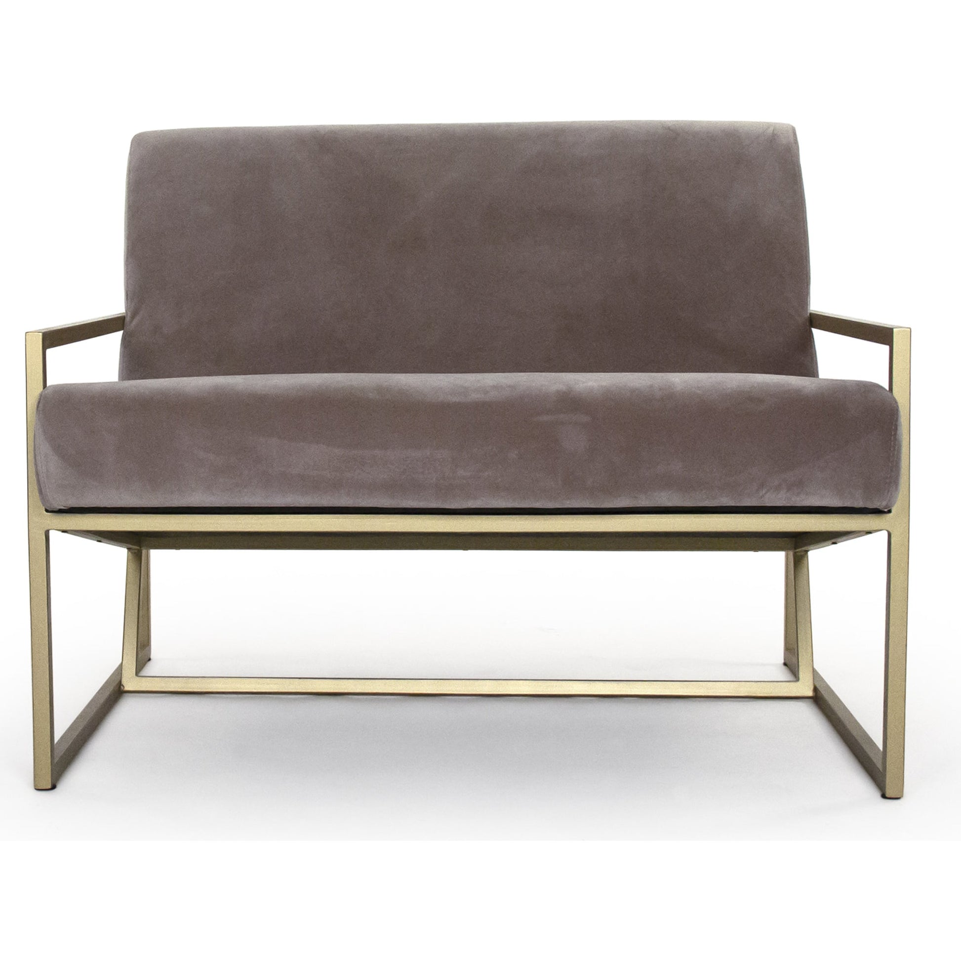 Heather Love Chair by Zentique in gold, gray and metal, polyester velvet. Made from metal, polyester velvet in a modern style.