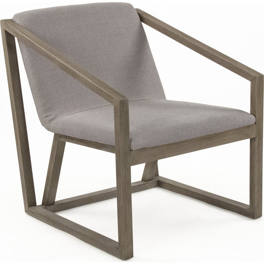 Finn Arm Chair by Zentique in grey and beech, polyester. Made from beech, polyester in a modern style.