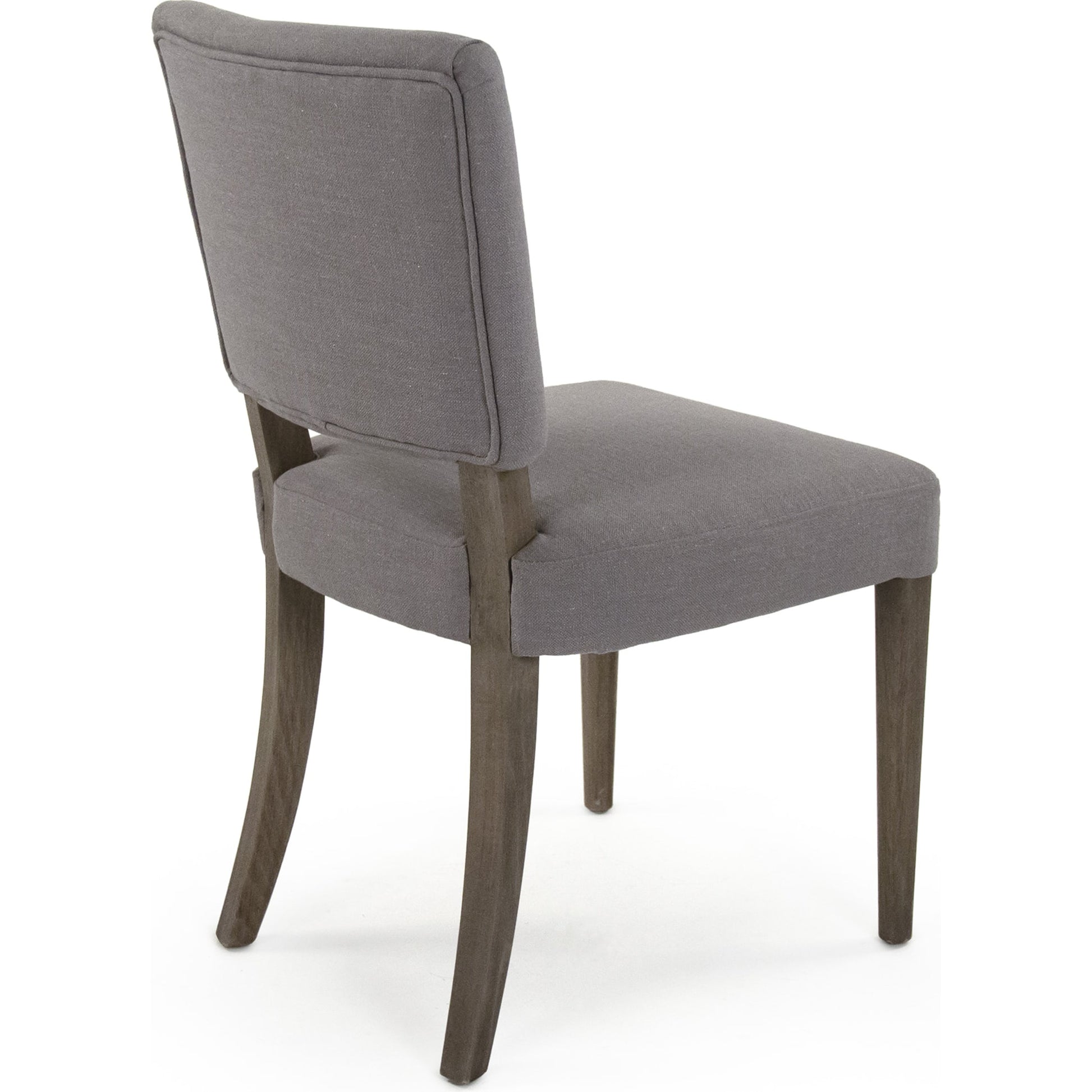 George Side Chair by Zentique in grey and beech, polyester. Made from beech, polyester in a transitional style.