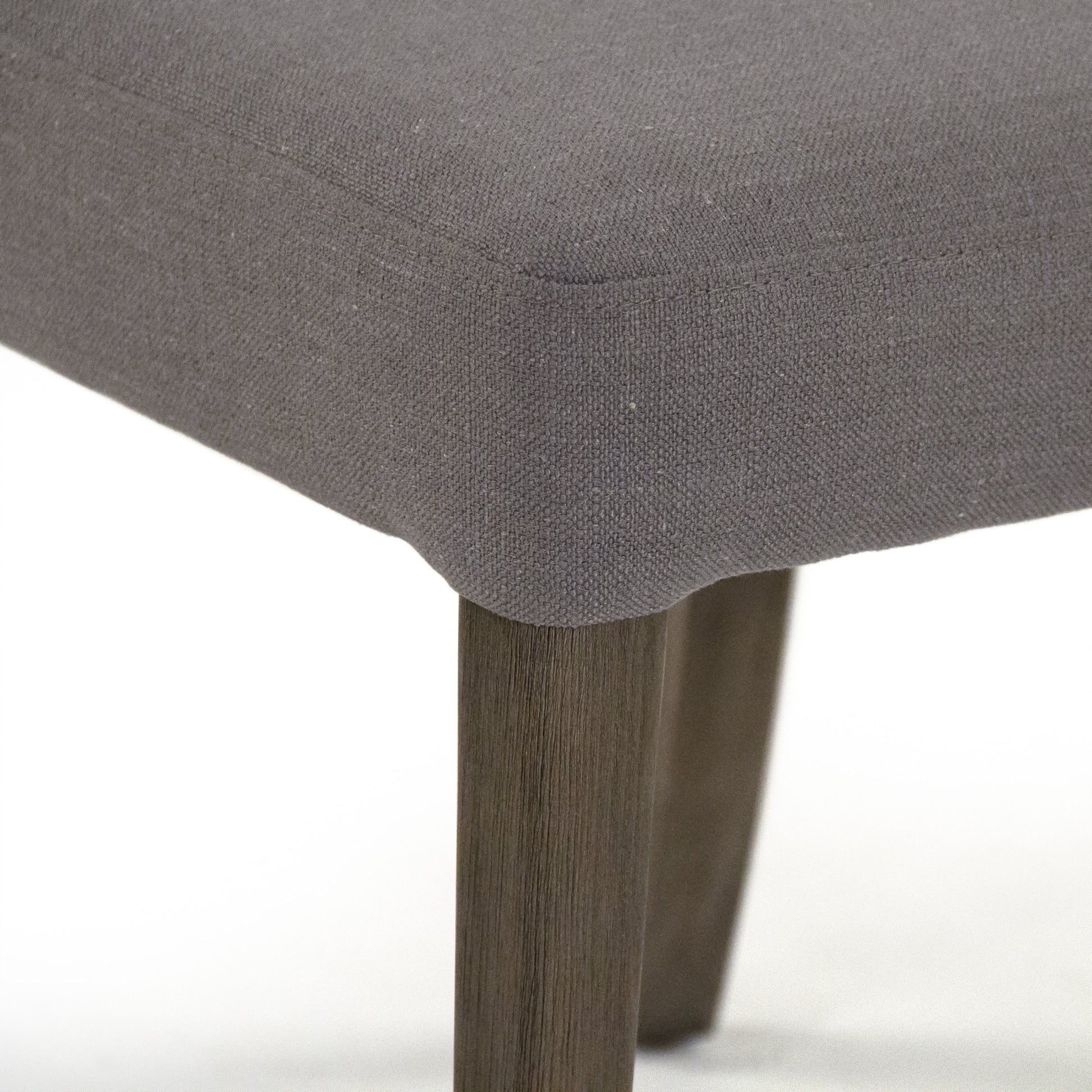 George Side Chair by Zentique in grey and beech, polyester. Made from beech, polyester in a transitional style.