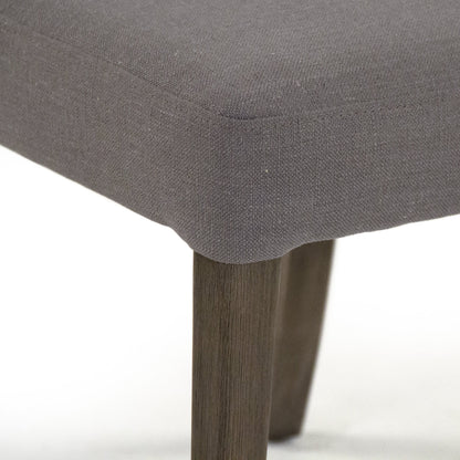 George Side Chair by Zentique in grey and beech, polyester. Made from beech, polyester in a transitional style.