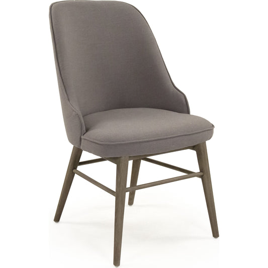 Derek Arm Chair by Zentique in grey and beech, polyester. Made from beech, polyester in a modern style.