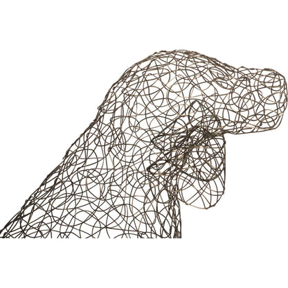 Crazy Wire Beagle by Phillips Collection in black. Made from metal in a modern style.