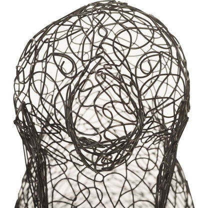 Crazy Wire Beagle by Phillips Collection in black. Made from metal in a modern style.