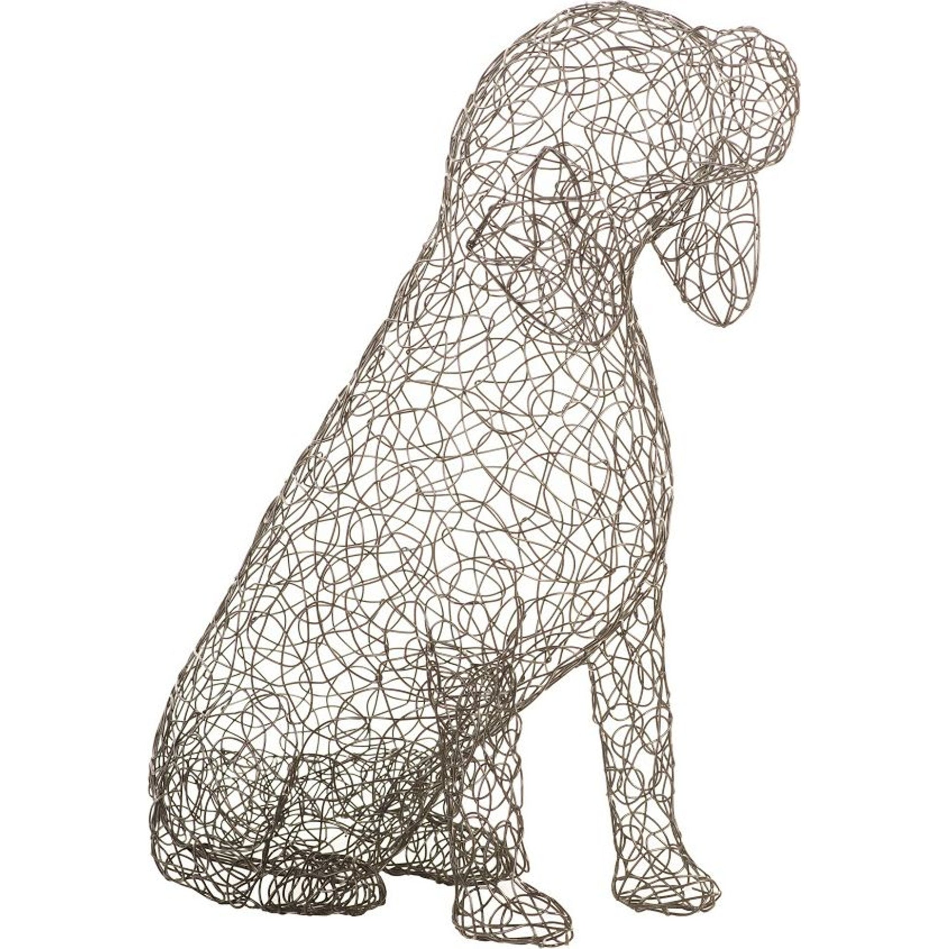 Crazy Wire Beagle by Phillips Collection in black. Made from metal in a modern style.