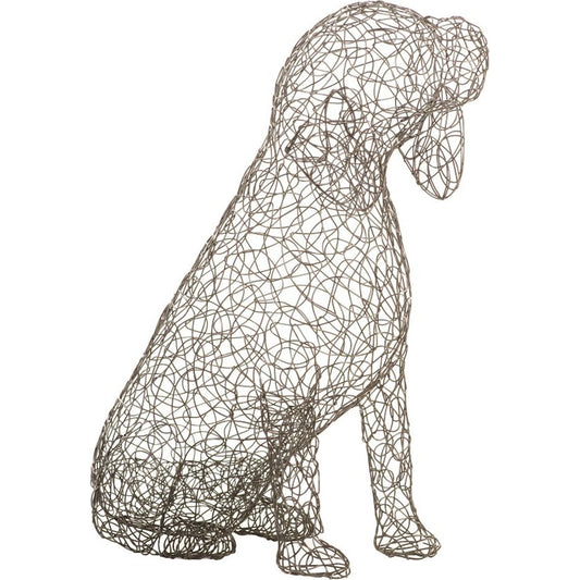 Crazy Wire Beagle by Phillips Collection in black. Made from metal in a modern style.