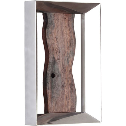 Slice Wall Tile by Phillips Collection in silver. Made from wood, metal in a modern style.