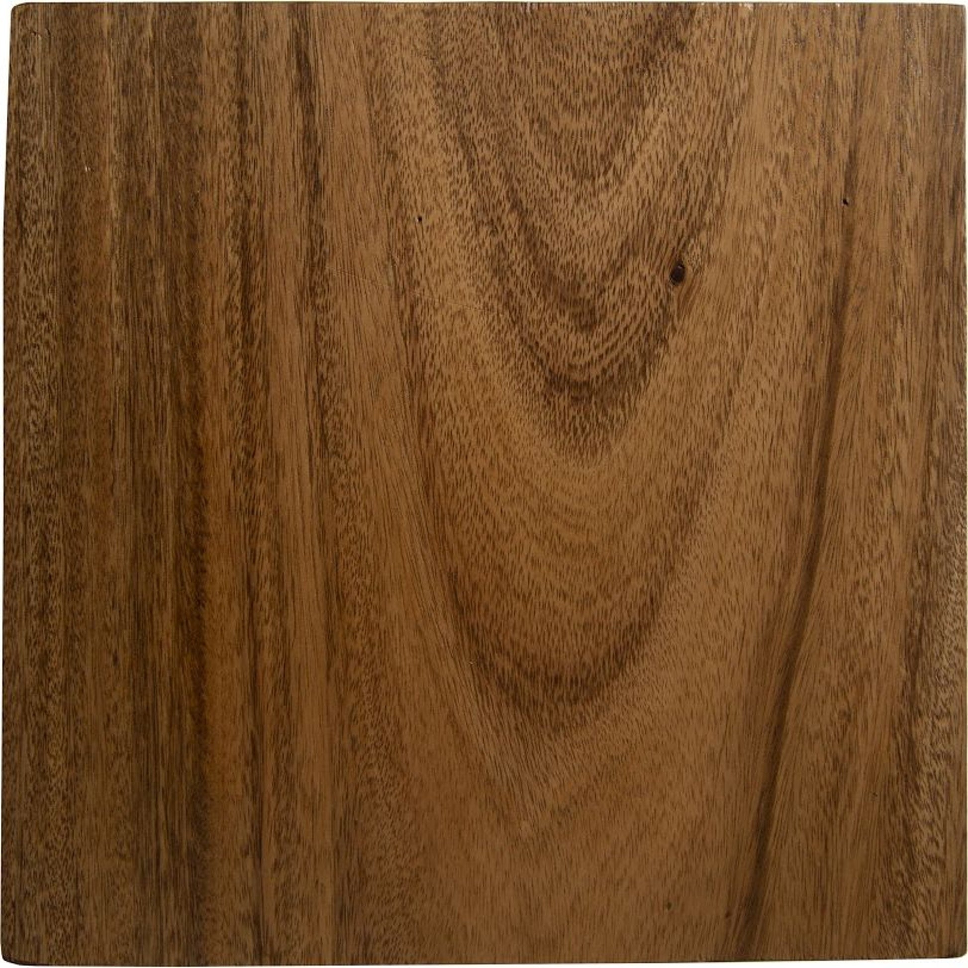 Chamcha Wood End Table by Phillips Collection in gold, brown and brass, natural. Made from wood in a modern style.