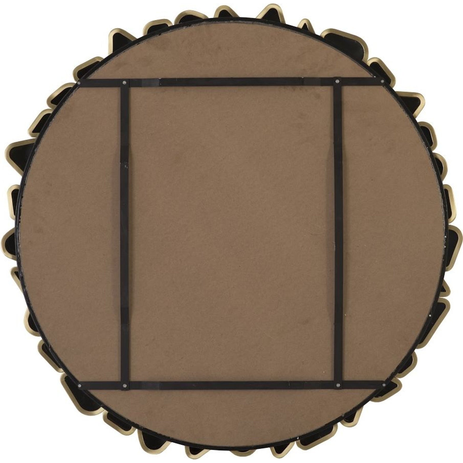 Pebble Mirror by Phillips Collection in gold and brass. Made from metal in a modern style.