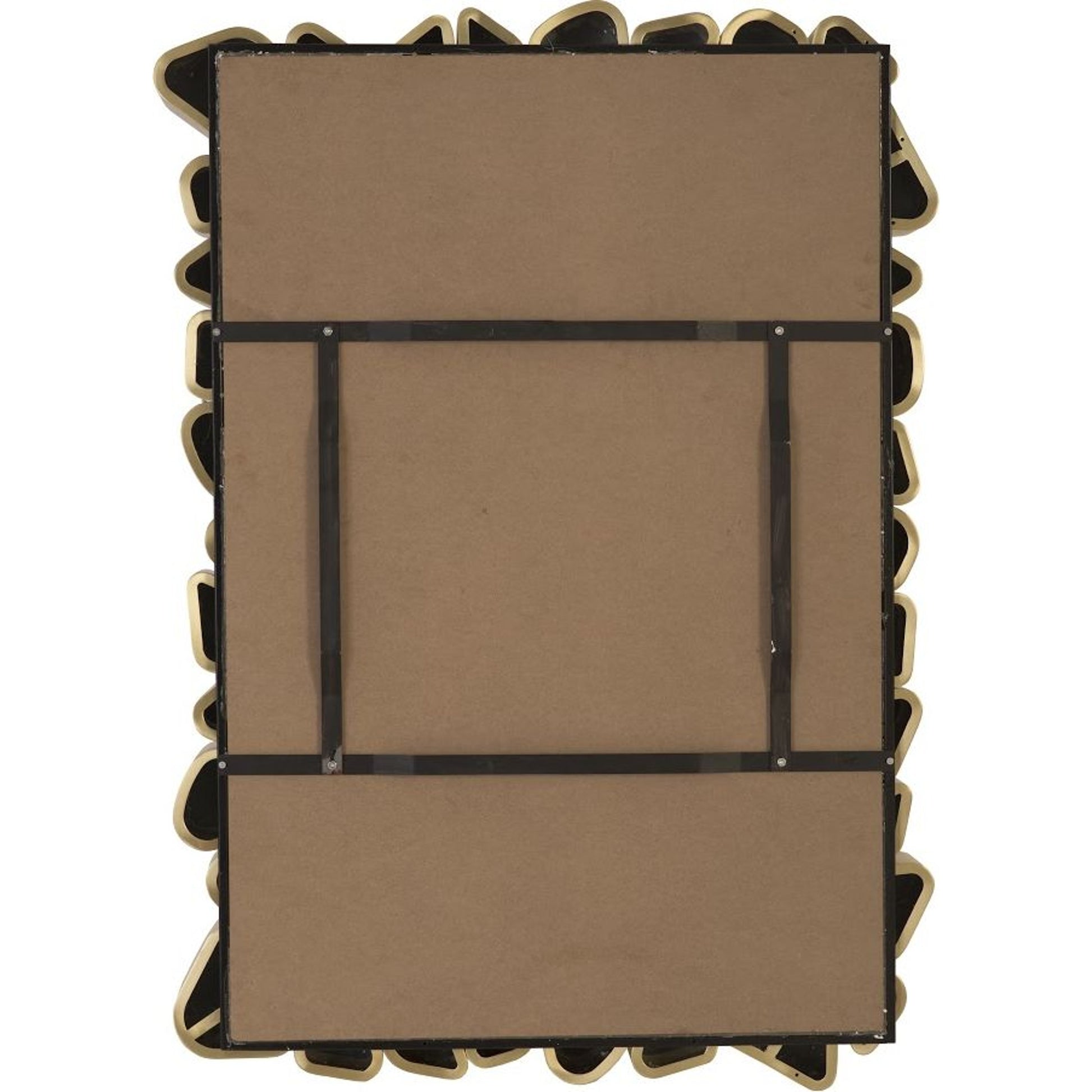 Pebble Mirror by Phillips Collection in gold and brass. Made from metal in a modern style.