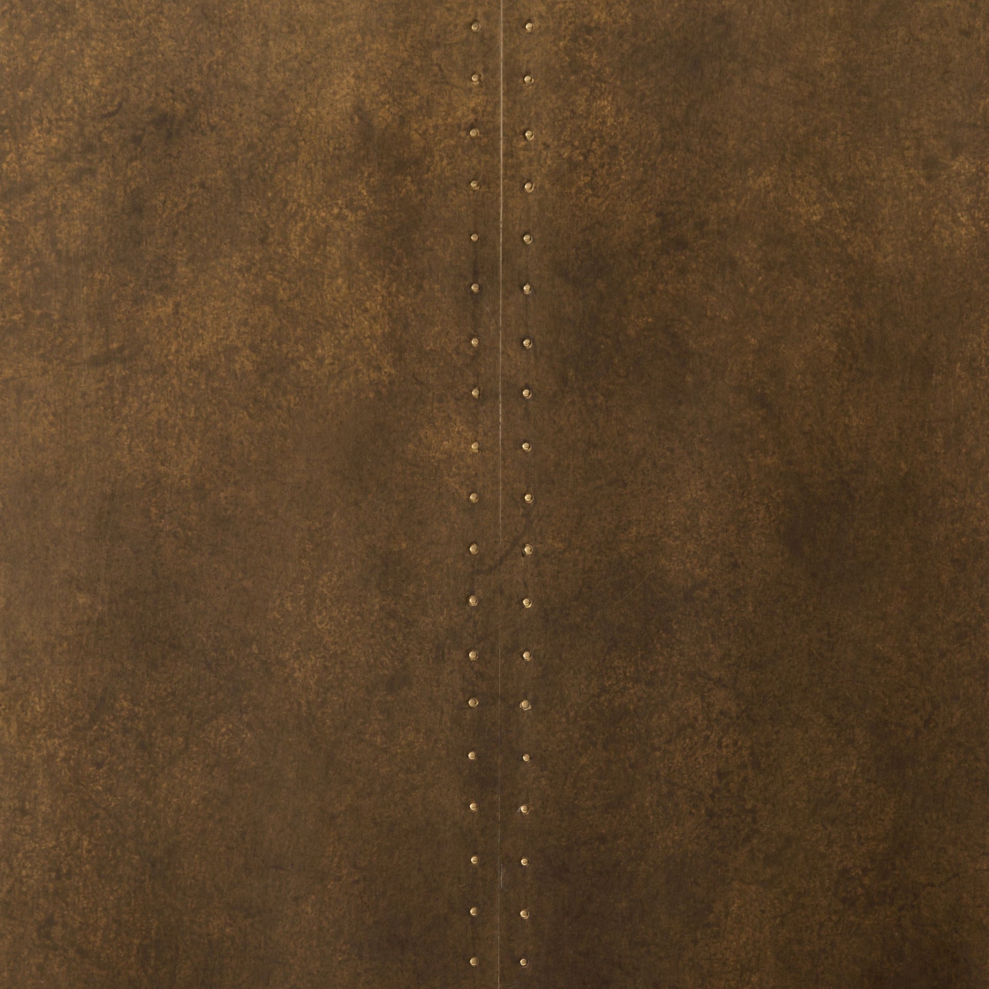 Phillip Console Table by Four Hands in bright brass clad, dark antique bronze and dark antique bronze, bright brass clad. Made from brass, iron, poplar plywood in a modern style.