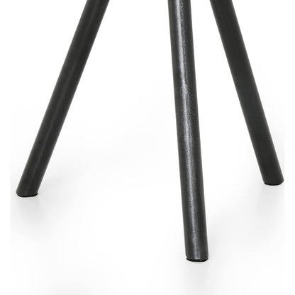 Corin End Table by Four Hands in powder black, bluestone and bluestone. Made from bluestone, iron in a modern style.