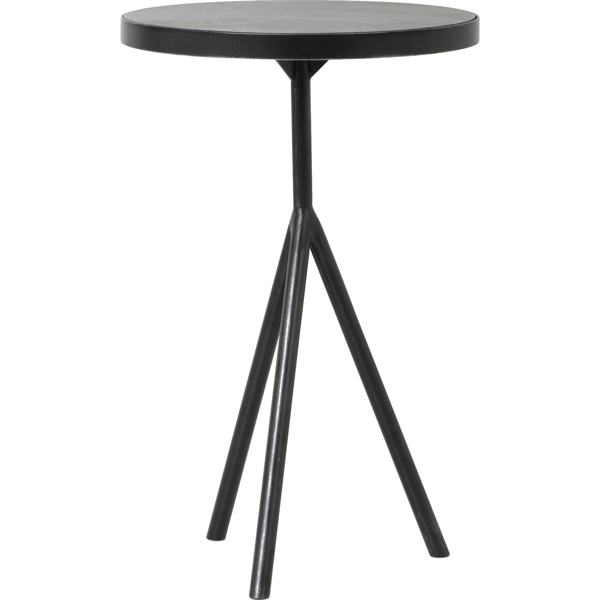 Corin End Table by Four Hands in powder black, bluestone and bluestone. Made from bluestone, iron in a modern style.