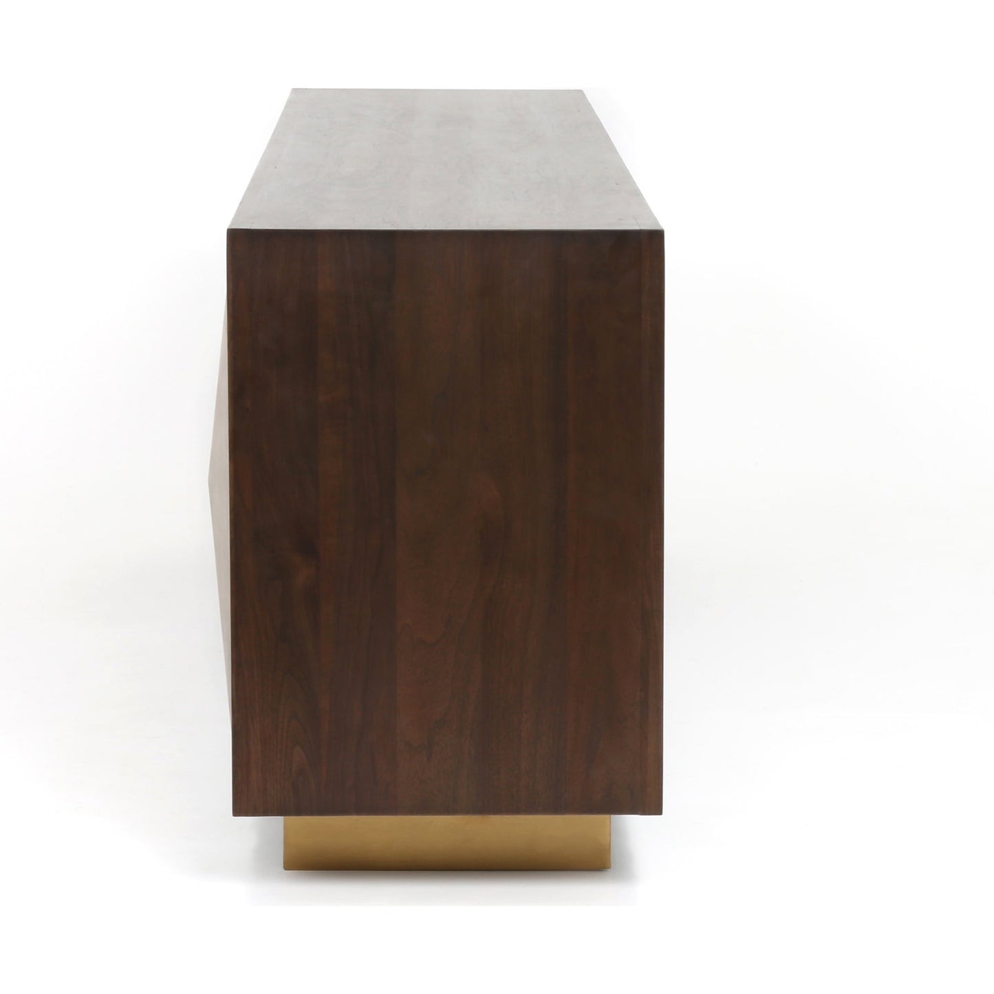 015 S-338897 | Additional Silo | Enzo Sideboard by Four Hands in dark walnut. Made from walnut veneer, brass, stainless steel in a modern style.