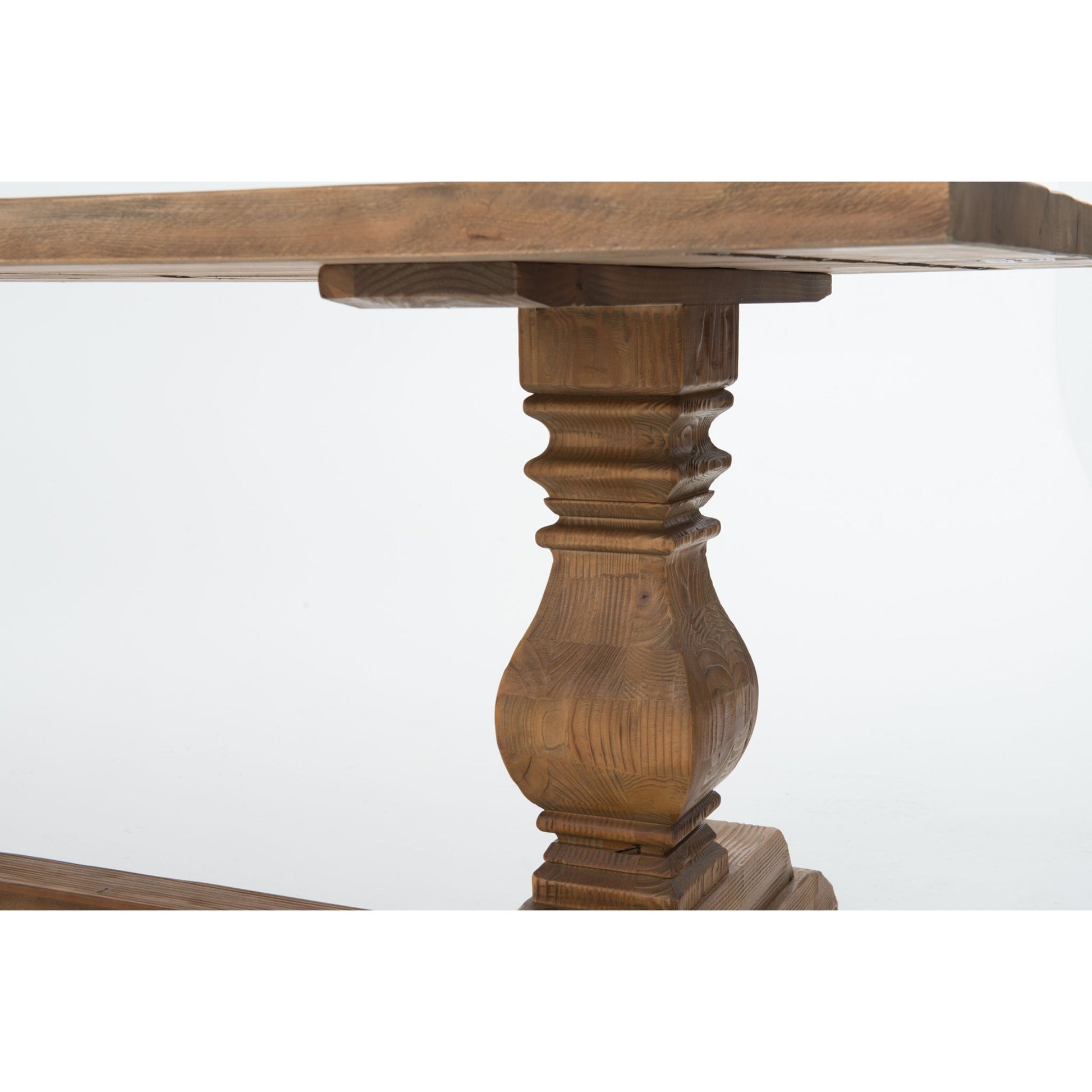 Durham Dining Table by Four Hands in bleached oak and waxed bleached fir, bleached oak. Made from solid reclaimed pine, solid pine in a cottage & farmhouse style.