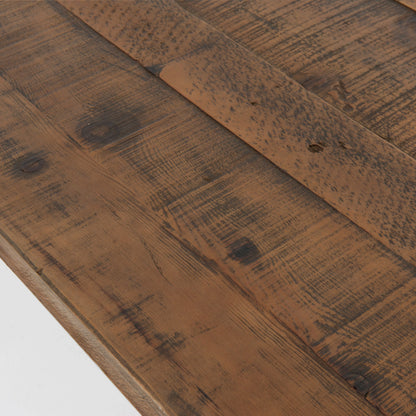 Durham Dining Table by Four Hands in bleached oak and waxed bleached fir, bleached oak. Made from solid reclaimed pine, solid pine in a cottage & farmhouse style.