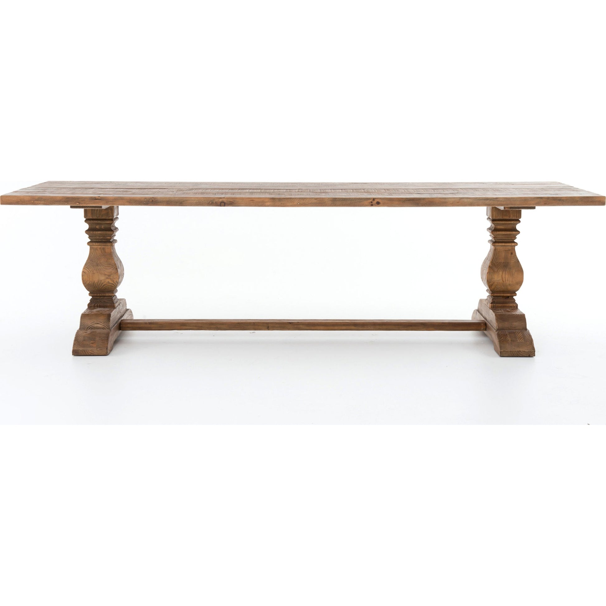 Durham Dining Table by Four Hands in bleached oak and waxed bleached fir, bleached oak. Made from solid reclaimed pine, solid pine in a cottage & farmhouse style.
