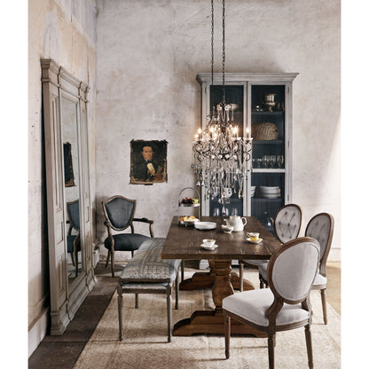 Durham Dining Table by Four Hands in bleached oak and waxed bleached fir, bleached oak. Made from solid reclaimed pine, solid pine in a cottage & farmhouse style.