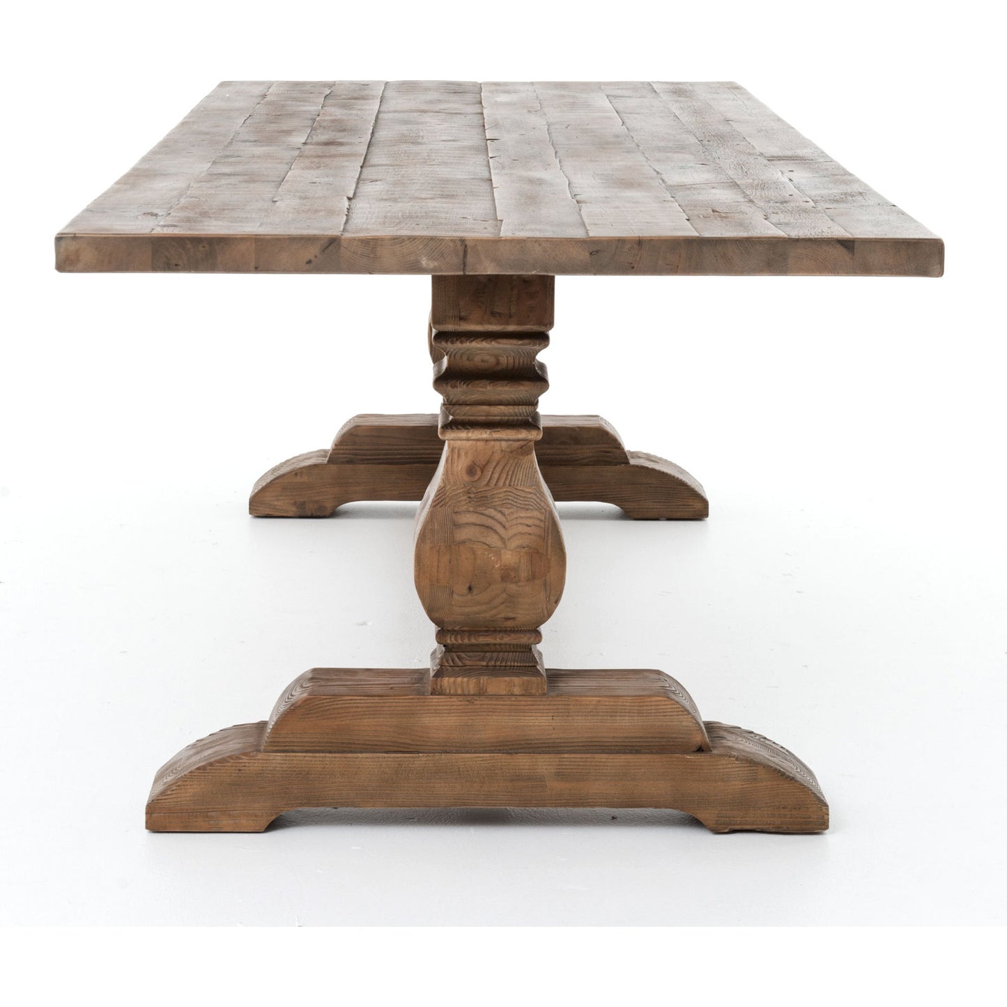 017 S-279283 | Additional Silo | Durham Dining Table by Four Hands in bleached oak and waxed bleached fir, bleached oak. Made from solid reclaimed pine, solid pine in a cottage & farmhouse style.