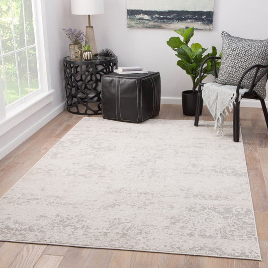 Cirque CIQ10 Rug by Jaipur Living in gray, white. Made from unique in a unique style.