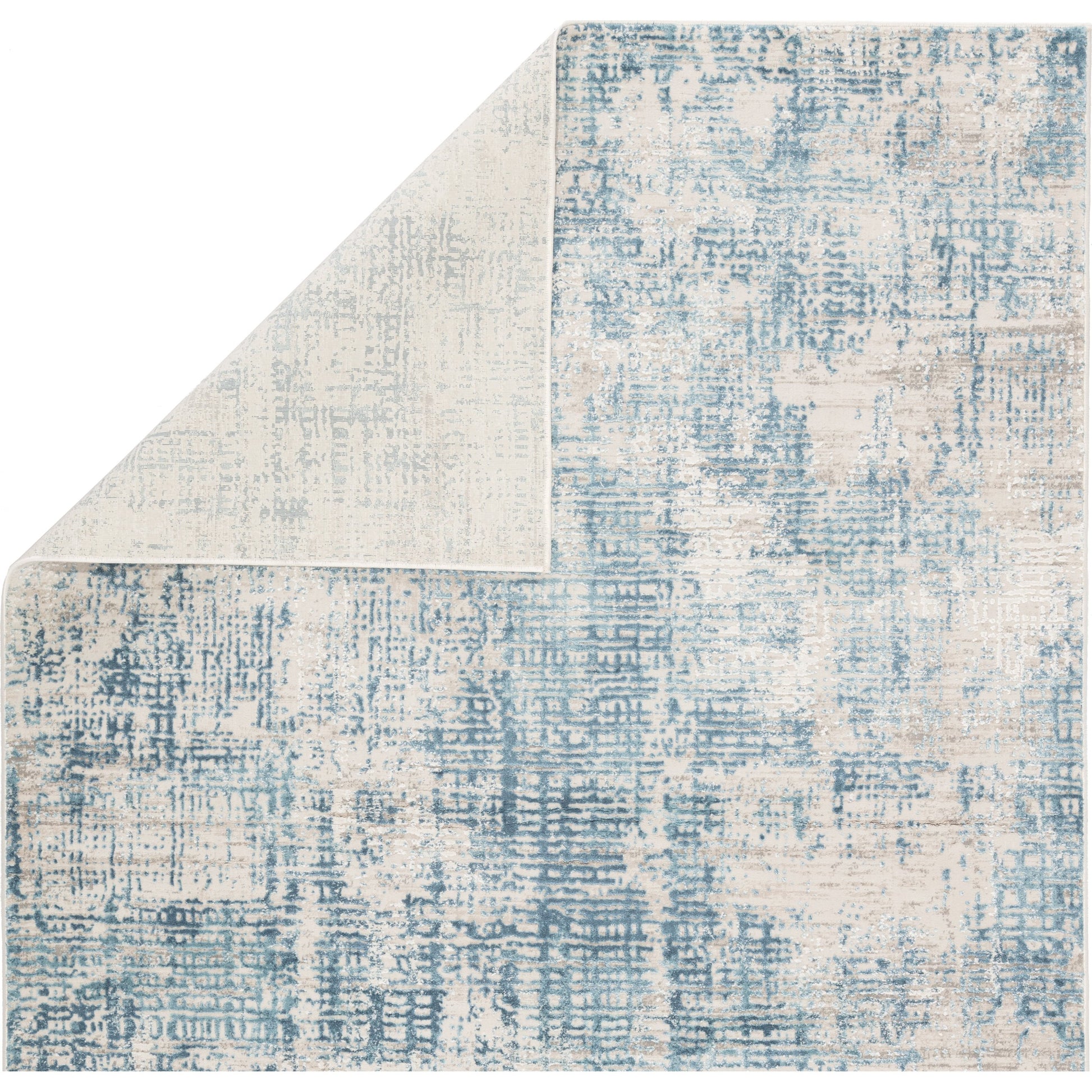 Cirque CIQ21 Rug by Jaipur Living in blue, ivory. Made from unique in a unique style.