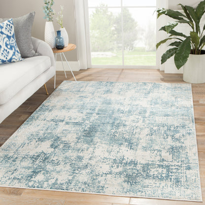 Cirque CIQ21 Rug by Jaipur Living in blue, ivory. Made from unique in a unique style.