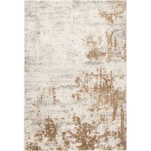 Resa Rug by Jaipur Living in gray, gold. Made from unique in a unique style.