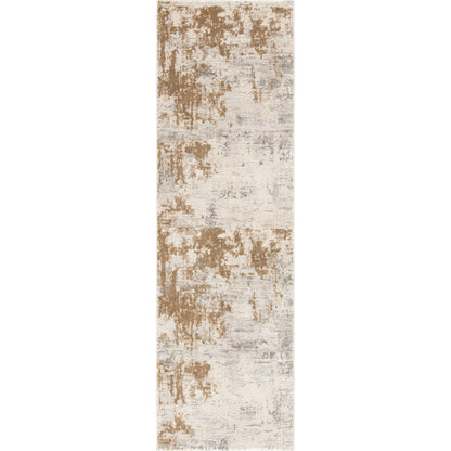 Resa Rug by Jaipur Living in gray, gold. Made from unique in a unique style.