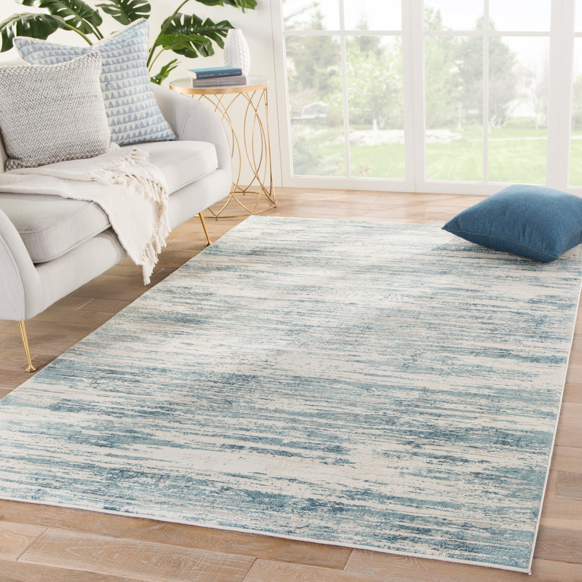 Heaston Rug by Jaipur Living in blue, ivory. Made from unique in a unique style.