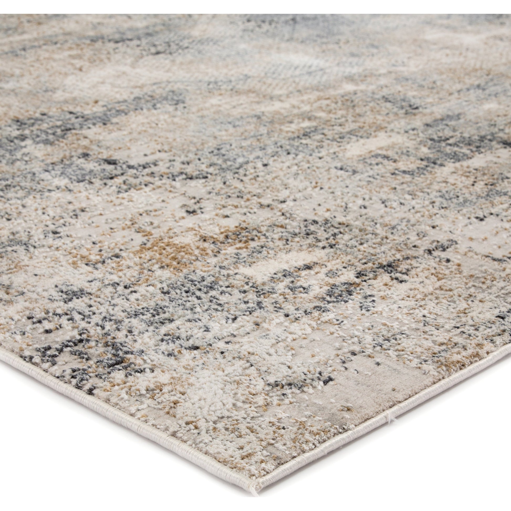 Ramsey Rug by Jaipur Living in gray, gold. Made from 70% viscose, 30% polyester in a unique style.