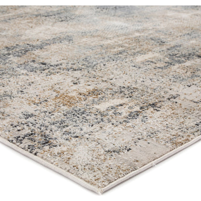 Ramsey Rug by Jaipur Living in gray, gold. Made from 70% viscose, 30% polyester in a unique style.