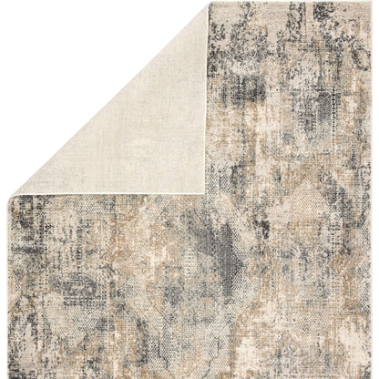 Ramsey Rug by Jaipur Living in gray, gold. Made from 70% viscose, 30% polyester in a unique style.