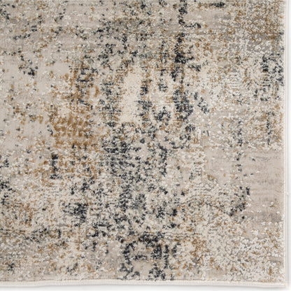 Ramsey Rug by Jaipur Living in gray, gold. Made from 70% viscose, 30% polyester in a unique style.
