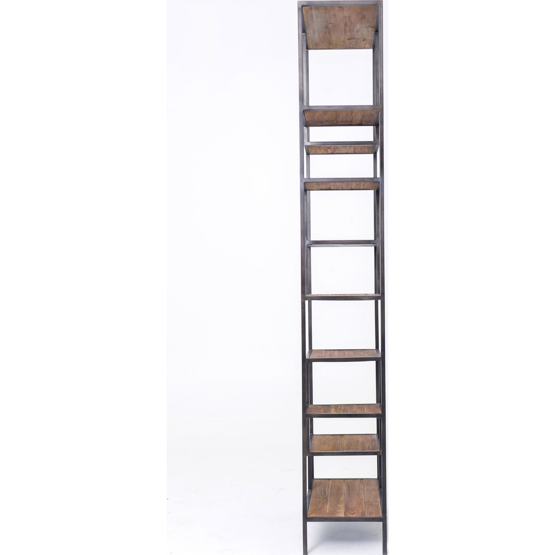Helena Bookcase by Four Hands in antique brass, clear glass. Made from iron, tempered glass in a cottage & farmhouse style.