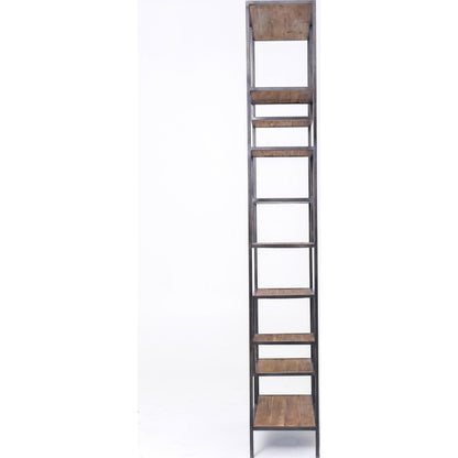 Helena Bookcase by Four Hands in antique brass, clear glass. Made from iron, tempered glass in a cottage & farmhouse style.