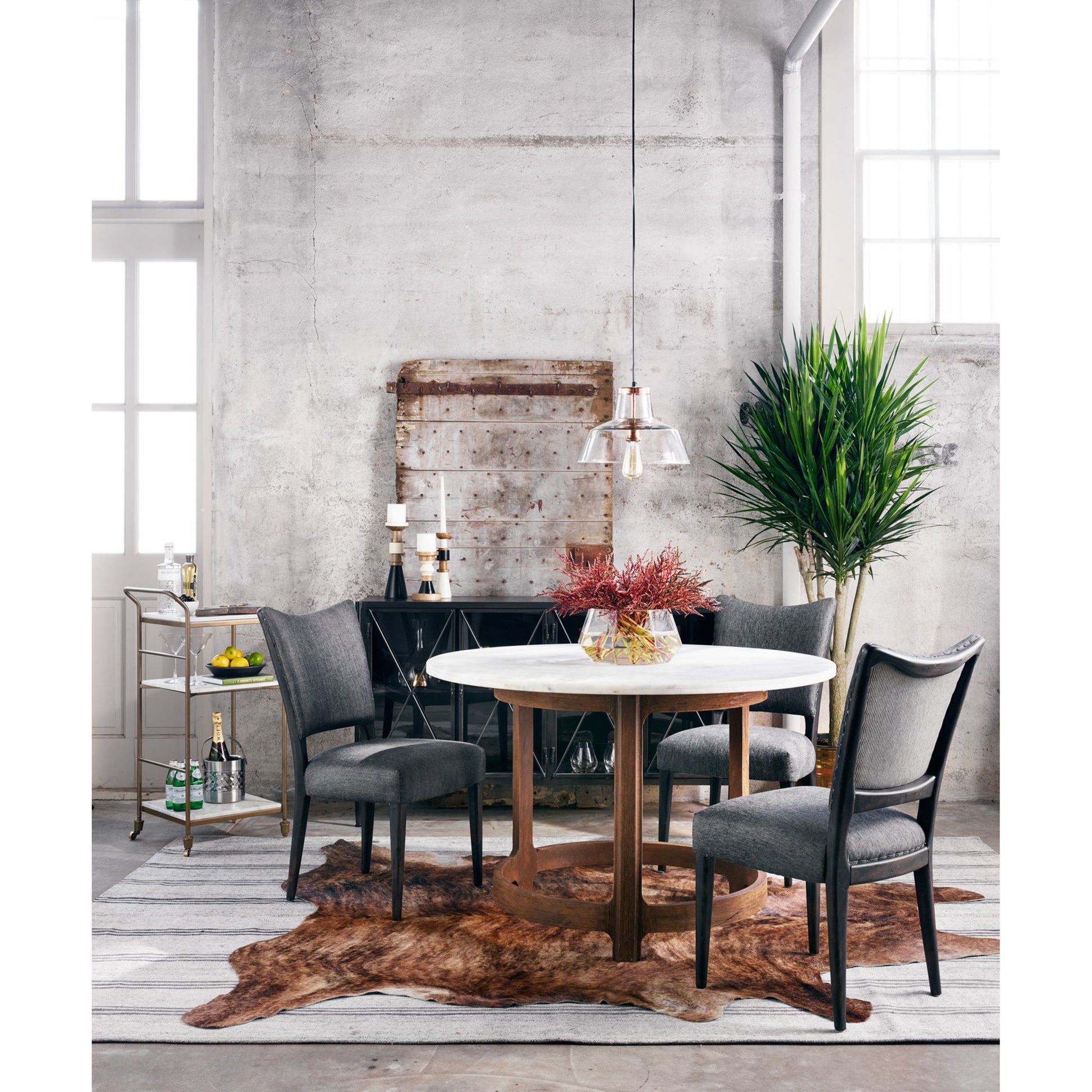 Allegra Sideboard by Four Hands in honey oak, honey oak veneer, light natural cane and honey oak. Made from solid oak, oak veneer in a modern style.