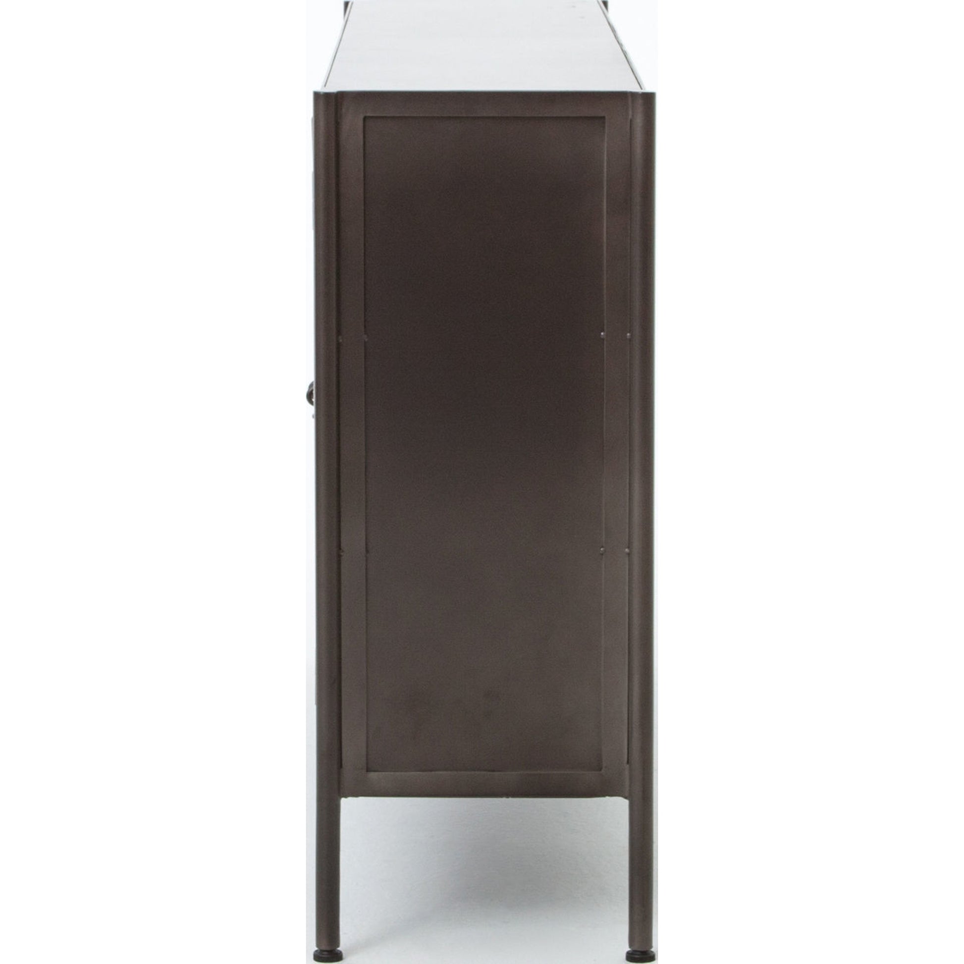 Allegra Sideboard by Four Hands in honey oak, honey oak veneer, light natural cane and honey oak. Made from solid oak, oak veneer in a modern style.