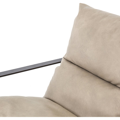 Emmett Sling Chair by Four Hands. Made from top grain leather, iron, 100% polyester in a modern style.