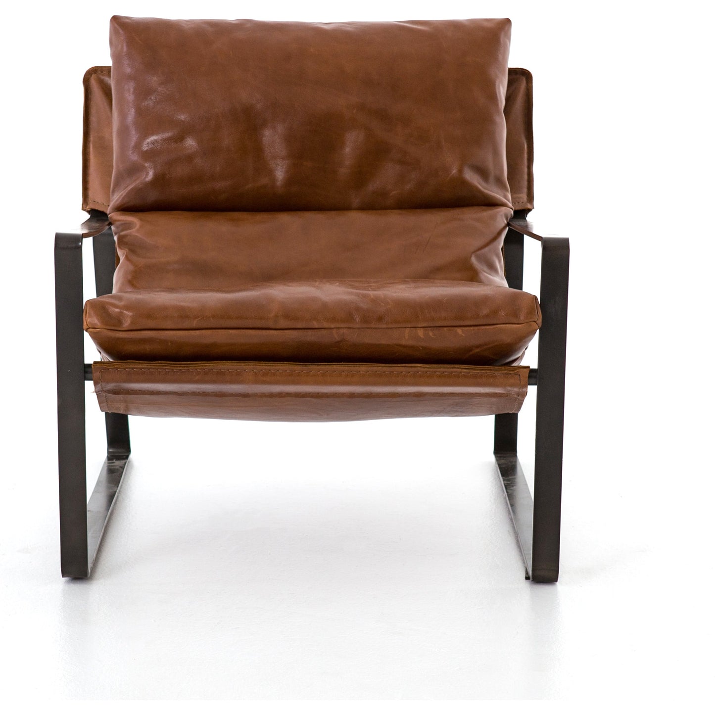 020 S-338896 | Additional Silo | Emmett Sling Chair by Four Hands. Made from top grain leather, iron, 100% polyester in a modern style.