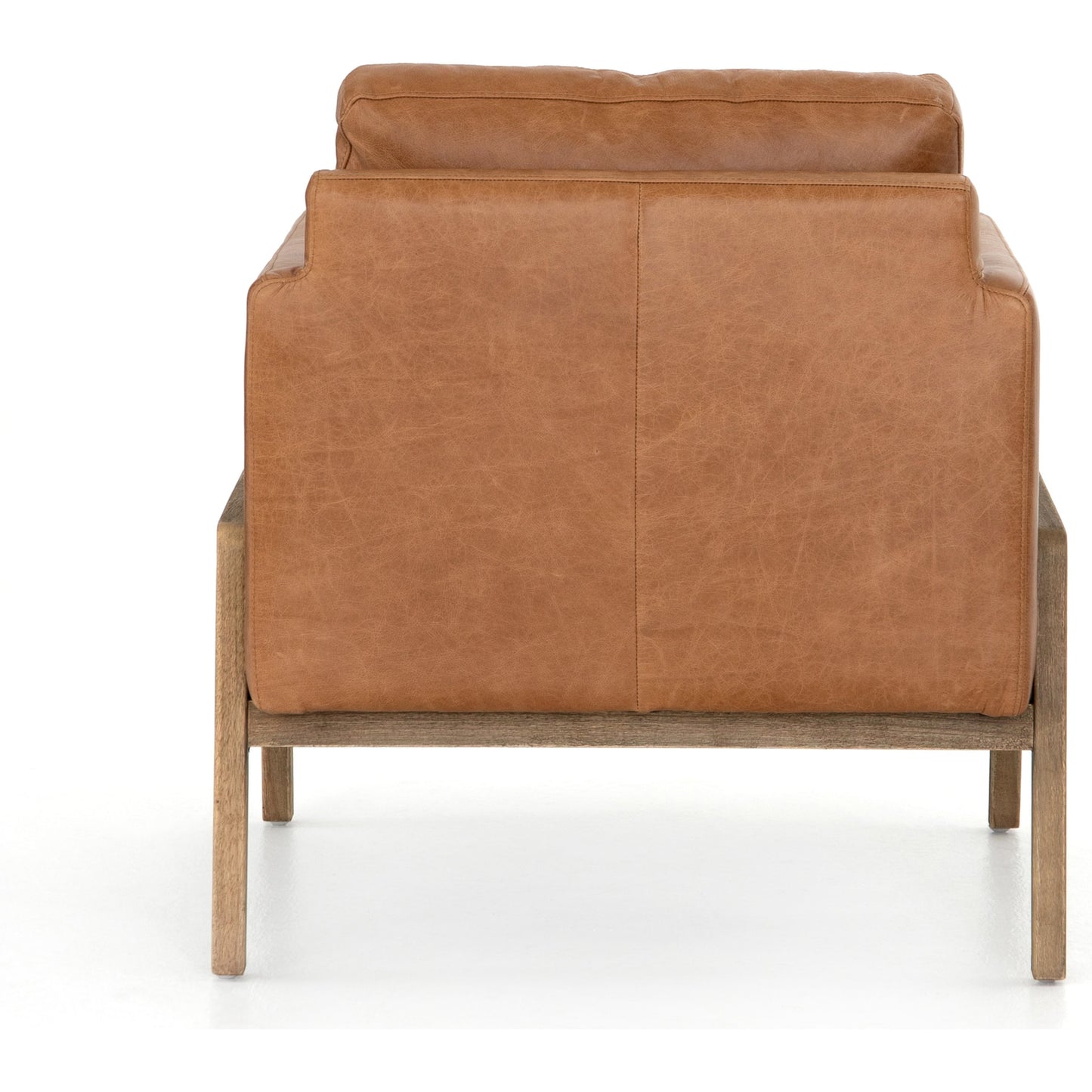002 SR-809860 | Additional Silo | Diana Chair by Four Hands in sonoma butterscotch. Made from top grain leather, solid parawood, 100% polyester in a modern style.