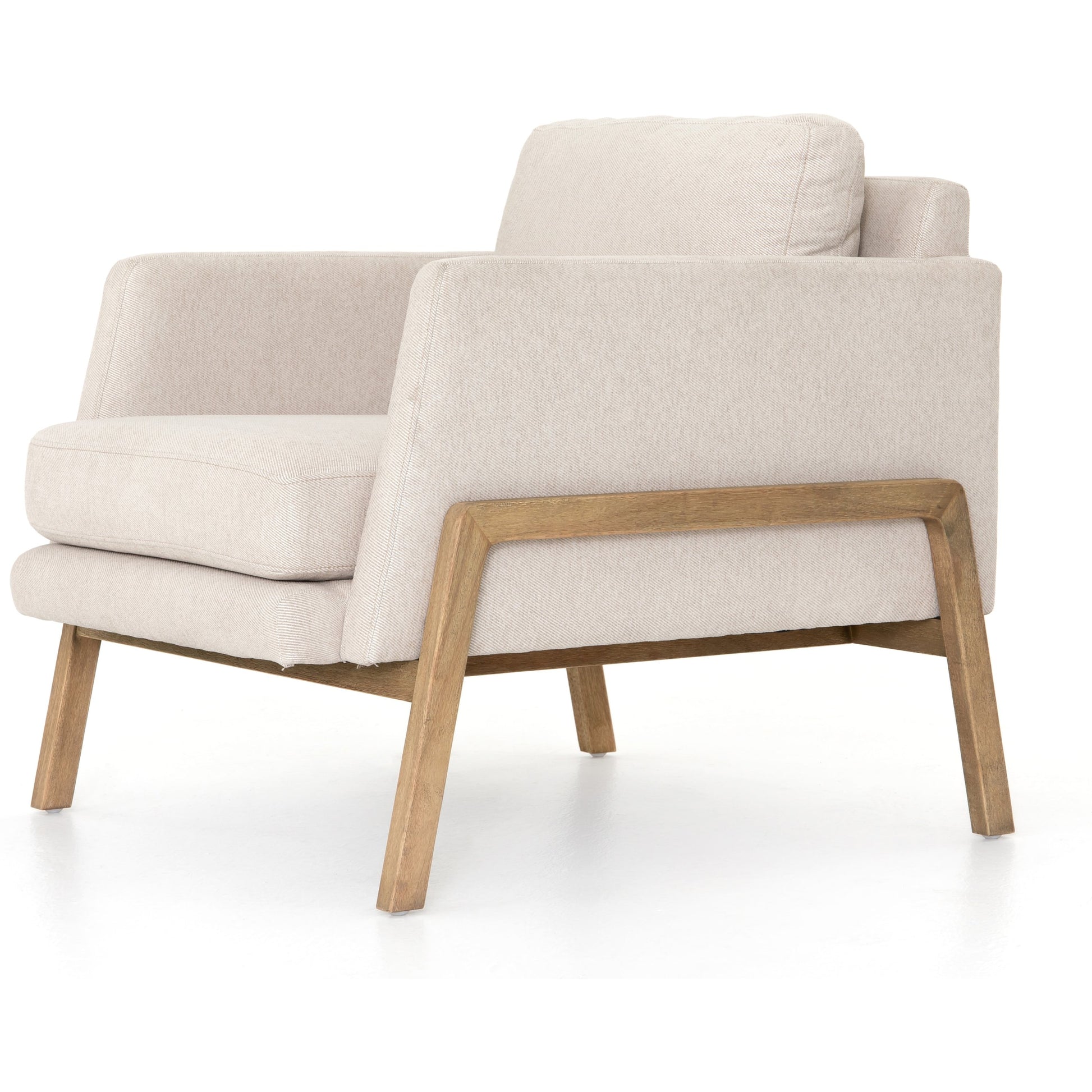 Diana Chair by Four Hands in sonoma butterscotch. Made from top grain leather, solid parawood, 100% polyester in a modern style.