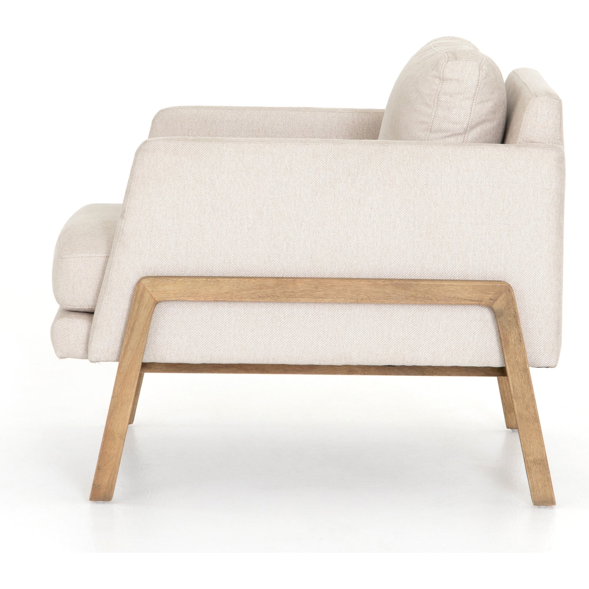 Diana Chair by Four Hands in sonoma butterscotch. Made from top grain leather, solid parawood, 100% polyester in a modern style.