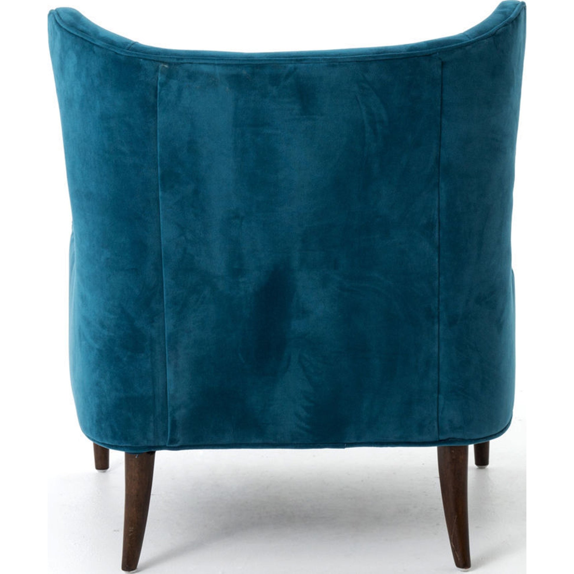 Marlow Wing Chair by Four Hands. Made from top grain leather, solid parawood, 100% polyester in a modern style.