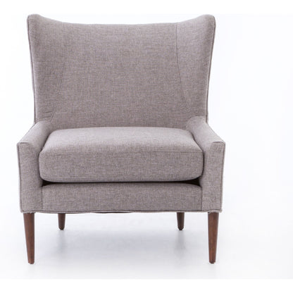 Marlow Wing Chair by Four Hands. Made from top grain leather, solid parawood, 100% polyester in a modern style.