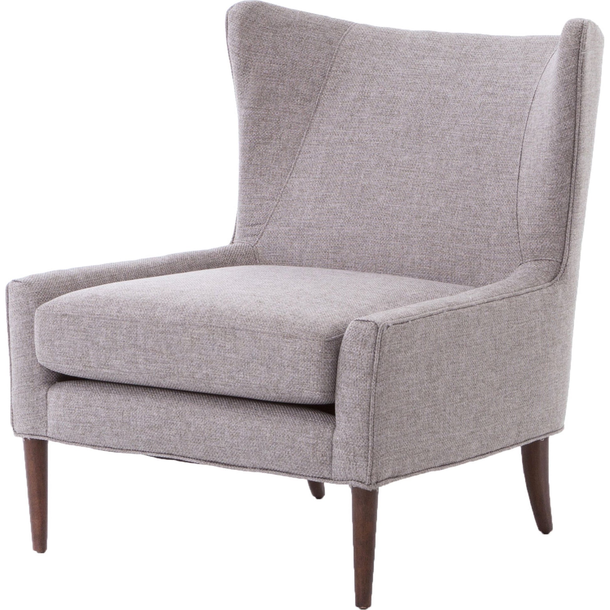 Marlow Wing Chair by Four Hands. Made from top grain leather, solid parawood, 100% polyester in a modern style.
