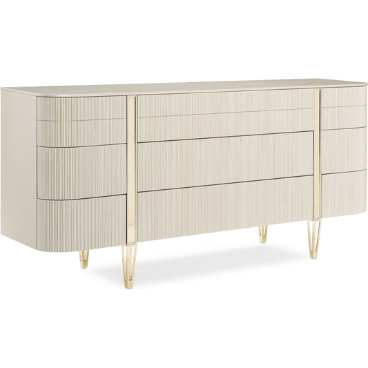 Love at First Sight by Caracole in natural and matte pearl, whisper of gold. Made from birch, maple in a transitional style.
