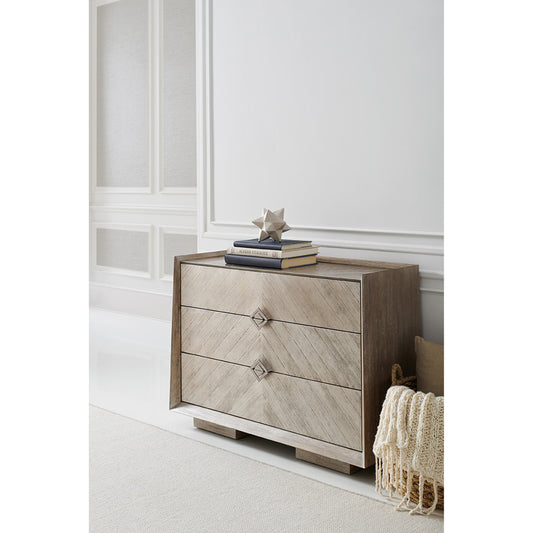 A Natural by Caracole in natural and ash driftwood, silver driftwood, sundance gold. Made from ash, quartered ash in a modern style.