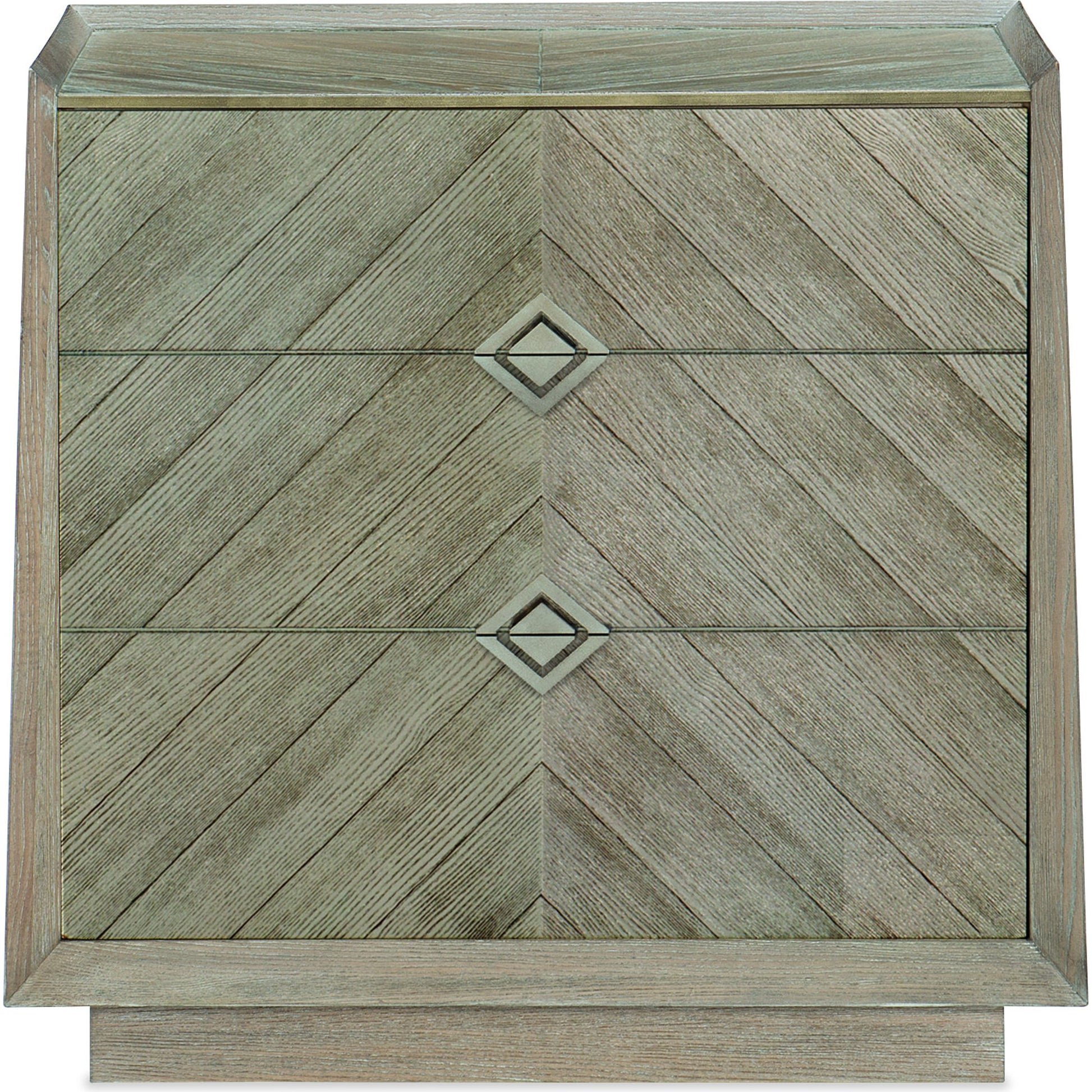 Crossed Purposes by Caracole in natural and ash driftwood, sundance gold. Made from ash, quartered ash in a modern style.